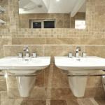 new fitted bathroom with twin basins