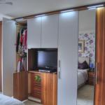 Fitted Bedrooms with built in TV and mirror doors.